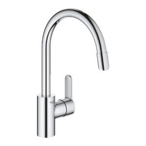 Baterie bucatarie Grohe Eurostyle Cosmopolitan cu dus extractibil pipa C crom