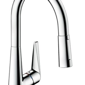 Baterie bucatarie Hansgrohe M5116-H200 ComfortZone 200 dus extractibil cu doua tipuri de jet crom