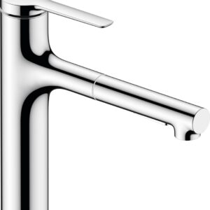 Baterie bucatarie Hansgrohe Zesis M33 cu pipa extractibila ComfortZone 160 sBox crom