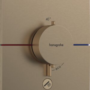 Baterie cada - dus termostatata Hansgrohe ShowerSelect Comfort E cu montaj incastrat necesita corp ingropat bronz periat