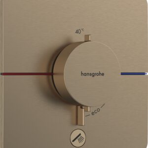 Baterie cada - dus termostatata Hansgrohe ShowerSelect Comfort Q cu montaj incastrat necesita corp ingropat bronz periat