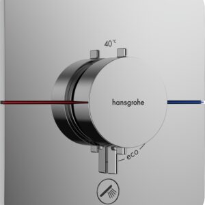 Baterie cada - dus termostatata Hansgrohe ShowerSelect Comfort Q cu montaj incastrat necesita corp ingropat crom