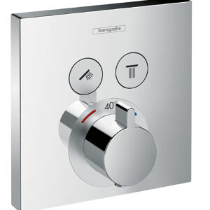 Baterie cada - dus termostatata Hansgrohe ShowerSelect cu montaj incastrat necesita corp ingropat