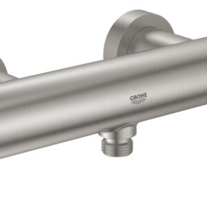 Baterie dus Grohe Atrio cu dubla comanda manere cruce supersteel