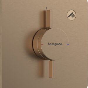 Baterie dus Hansgrohe DuoTurn Q cu montaj incastrat necesita corp ingropat bronz periat