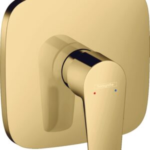 Baterie dus Hansgrohe Talis E montaj incastrat necesita corp ingropat gold optic lustruit