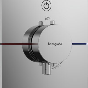 Baterie dus termostatata Hansgrohe ShowerSelect Comfort E On/Off cu montaj incastrat necesita corp ingropat crom