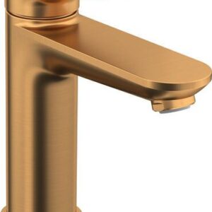 Baterie lavoar Duravit Wave M fara ventil bronz periat