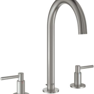 Baterie lavoar Grohe Atrio M din 3 elemente ventil pop-up supersteel