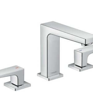 Baterie lavoar Hansgrohe Metropol 110 din 3 elemente ventil push-open