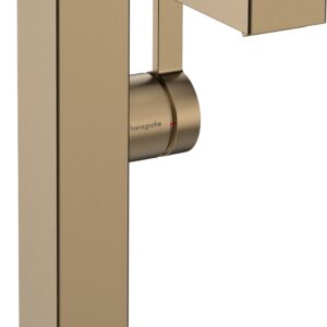 Baterie lavoar Hansgrohe Tecturis E 210 Fine pipa pivotanta CoolStart ventil click-clack bronz periat