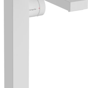 Baterie lavoar Hansgrohe Tecturis E 240 Fine pentru lavoare tip bol CoolStart ventil click-clack alb mat