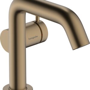 Baterie lavoar Hansgrohe Tecturis S 110 Fine CoolStart ventil click-clack bronz periat