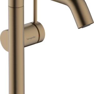 Baterie lavoar Hansgrohe Tecturis S 210 Fine pipa pivotanta CoolStart ventil click-clack bronz periat