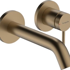 Baterie lavoar Hansgrohe Tecturis S cu pipa 165mm montaj incastrat necesita corp ingropat bronz periat