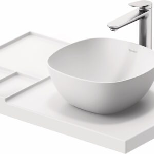 Blat ceramic Duravit Aurena 800x500mm HygieneGlaze Plus orientare dreapta alb mat