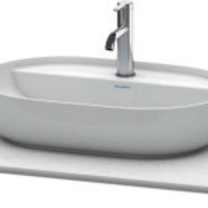 Blat compozit pentru lavoar Duravit Luv 1388x595mm alb structurat