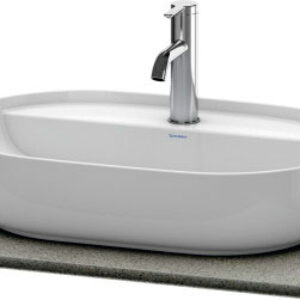 Blat compozit pentru lavoar Duravit Luv 688x475mm gri structurat