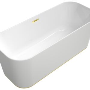 Cada free-standing Villeroy & Boch Finion 170x70x62cm alb alpin finisaje Gold