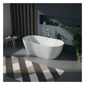 Cada ovala freestanding Duravit DuraKanto 160x75mm alb