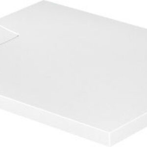 Cadita de dus dreptunghiulara Duravit Stonetto 80x100 cm compozit alb