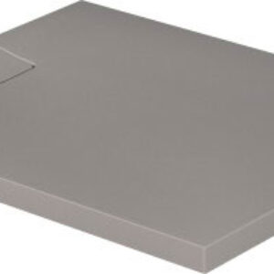 Cadita de dus dreptunghiulara Duravit Stonetto 80x100 cm compozit gri concrete