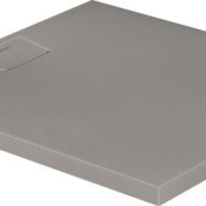 Cadita de dus dreptunghiulara Duravit Stonetto 90x100 cm compozit gri concrete