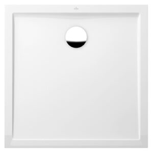 Cadita de dus rectangulara Villeroy & Boch Futurion Flat 90x90cm alb