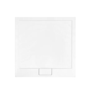 Cadita dus patrata Besco Axim Ultraslim 80x80x4.5cm alb