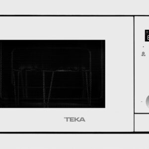Cuptor cu microunde incorporabil Teka ML 8200 BIS 18 litri 700W interior inox grill 1000W alb