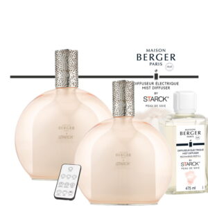 Difuzor ultrasonic parfum Berger Starck Rose cu parfum Peau de Soie