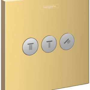 Divertor Hansgrohe Shower Select pentru 3 consumatori necesita corp ingropat gold optic lustruit