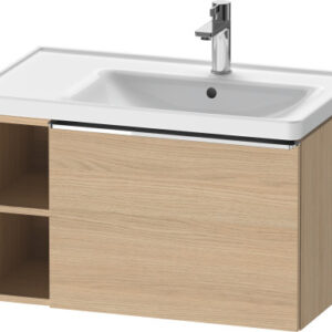 Dulap baza Duravit D-Neo 784x440mm un sertar si raft stanga stejar natur