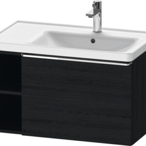 Dulap baza Duravit D-Neo 784x440mm un sertar si raft stanga stejar negru