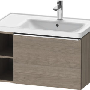 Dulap baza Duravit D-Neo 784x440mm un sertar si raft stanga stejar terra