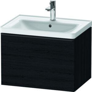 Dulap baza Duravit D-Neo cu 1 sertar pentru lavoar 65cm Black Oak