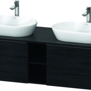 Dulap baza Duravit D-Neo cu 2 sertare pentru lavoar 140cm Black Oak