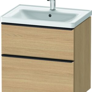 Dulap baza Duravit D-Neo cu 2 sertare pentru lavoar 65cm Natural Oak