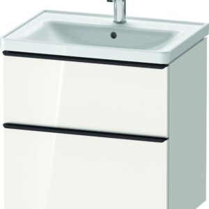 Dulap baza Duravit D-Neo cu 2 sertare pentru lavoar 65cm White High Gloss Decor