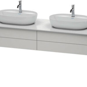 Dulap baza Duravit Luv cu doua sertare 1733x570mm alb nordic satinat mat