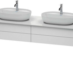 Dulap baza Duravit Luv cu doua sertare 1733x570mm alb satinat mat lacuit