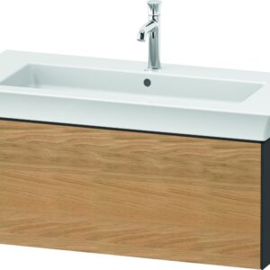 Dulap baza Duravit White Tulip cu 1 sertar pentru lavoar 105cm Natural Oak Solid