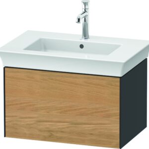 Dulap baza Duravit White Tulip cu 1 sertar pentru lavoar 75cm Natural Oak Solid