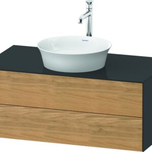 Dulap baza Duravit White Tulip cu 2 sertare pentru lavoar tip bol 100cm Natural Oak Solid