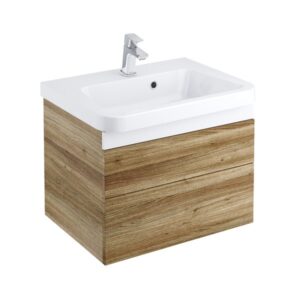 Dulap baza pentru lavoar Ravak Concept 10° cu 2 sertare 55x45x45cm nuc inchis