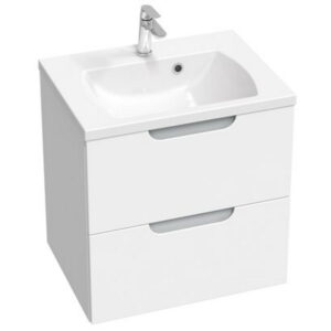 Dulap baza pentru lavoar Ravak SD Classic II 600 cu 2 sertare 60cm alb-gri