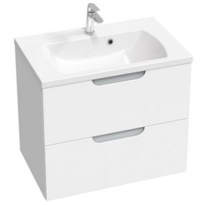 Dulap baza pentru lavoar Ravak SD Classic II 700 cu 2 sertare 70cm alb-gri