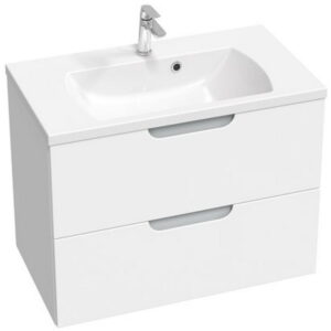 Dulap baza pentru lavoar Ravak SD Classic II 800 cu 2 sertare 80cm alb-gri