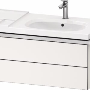 Dulap baza suspendat Duravit Aurena 984 x 492mm pentru lavoar cu doua sertare orientare drepta inclus portprosop alb mat