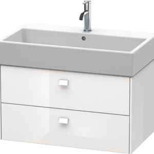 Dulap baza suspendat Duravit Brioso 784x442mm cu doua sertare alb lucios